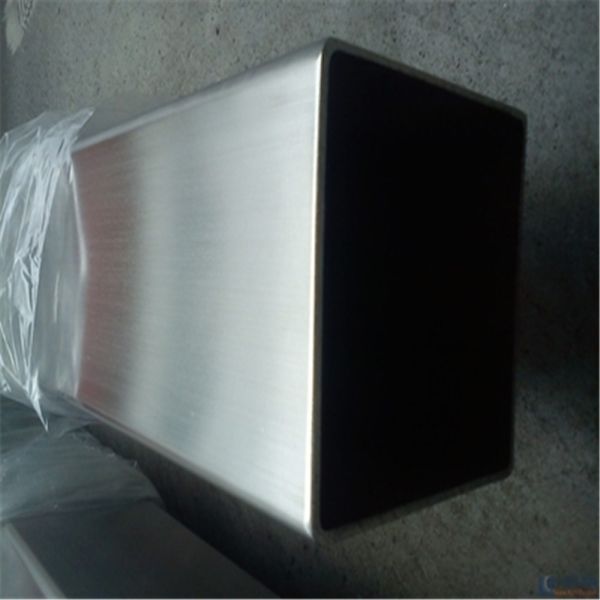 HL Surface Stainless Steel Rectangular Pipe , 2000mm Seamless Stainless Steel Tubing