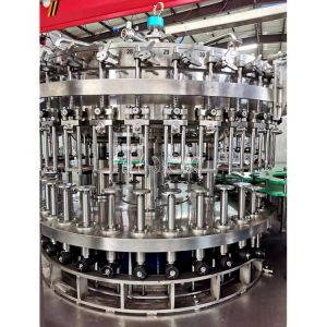 3 In 1 Monobloc Glass Bottle Carbonated Drink Filling Machine With Pull Ring Cap