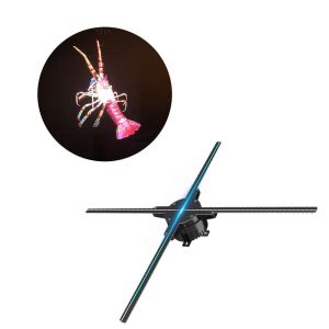 65cm 4 Blades Spinning Led Hologram , Holographic 3d Led Fan 450x224px