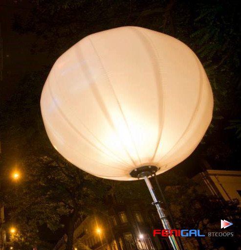 Customizable 220V LED Hanging Inflatable Lighting Balloons For Exhibition