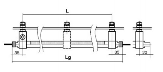 Stainless Steel Medium Wave IR Lamp Holder GJ0002L 11x23mm