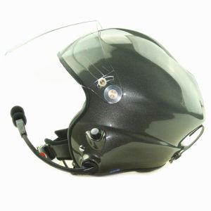 Black Paramotor helmet GD-G with full headset PPG helmet Noise cancel powered