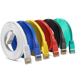 Wholesale 10Gbps RJ45 Cat7 Flat Cable , Shielded Cat 7 Cable For Gigabit Ethernet from china suppliers