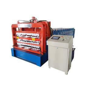 Iron Sheet Three Layer Roll Forming Machine Trapozoidal And Corrugated