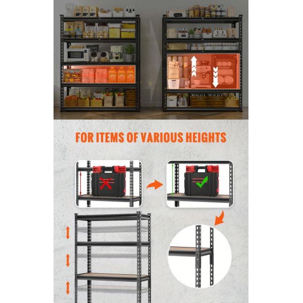 OEM Approved Boltless Metal Shelving Corrosion Resistant Customizable Logo For Industrial