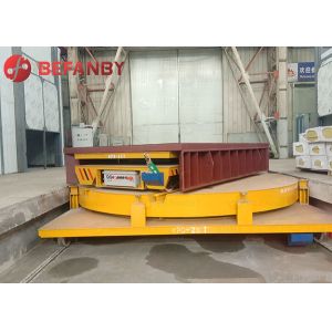 Heaey Load 20m/Min Workshop 50T Motorized Turntable Platform Cart