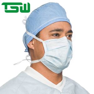 Type IIR BFE 99% Adult Disposable Face Mask With Tie On