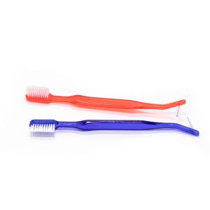 V Shape Double Ended Orthodontic Toothbrush With Interdental Brush