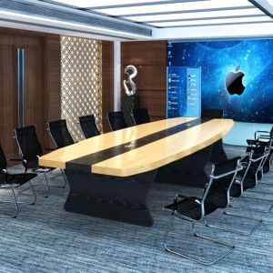 E1 MDF/MFC Melamine Board Conference Table and Chair Combination for Modern