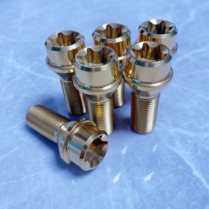 gr5 Ti6al4v M14 M12 Titanium lug bolt torx key for car durable