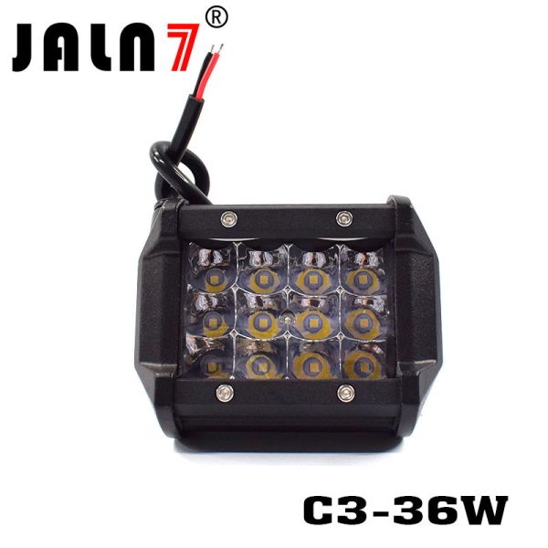 LED Light Bar JALN7 36W 3Rows Spot Beam LED Driving Lamp Super Bright Off Road