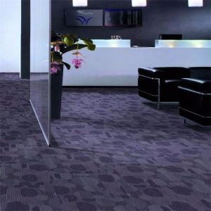 Office Nylon Textured Plush Carpet Rib Pattern Fire Resistant Feature