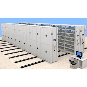 Library / Office Moving File Cabinets Shelf System Corrosion Protection