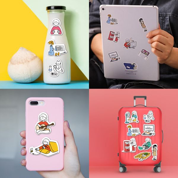 Quality Reel Screen Printing Custom Waterproof Stickers Embossing PVC Wall Stickers for sale