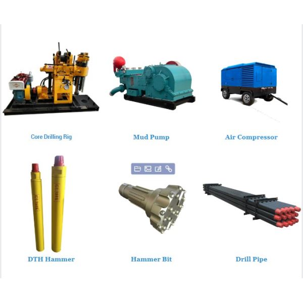 Rubber Crawler Type Water Well Drill/Drilling Rig Drilling Construction Engineering Holes