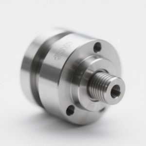 Custom CNC Turned Steel Components Silver Finish For Industrial