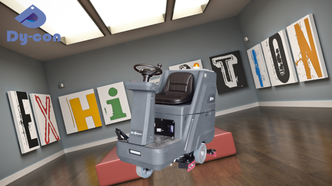 D8 Pro Ride-On Floor Scrubber Dryer 660mm Cleaning Width 130L Tank