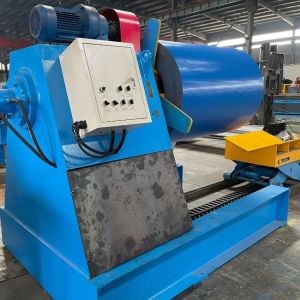 Fully Automatic Hydraulic Decoiler 1250mm Feeding Vertical Drive With Digital