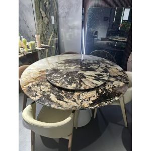 Natural Custom Marble Dining Table Timeless Luxury Centerpiece With Smooth