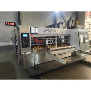 Full Automatic Carton Box Making Machine with 4 Colors Flexo Printing and Die