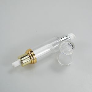 Customized Liquid Foundation Double Tube Dropper Bottle with Acrylic Collar