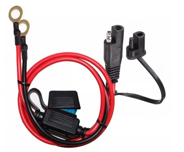 Quality 10AWG 2 Pin SAE Battery Connector SAE To Ring Terminal Harness For Battery Charger for sale