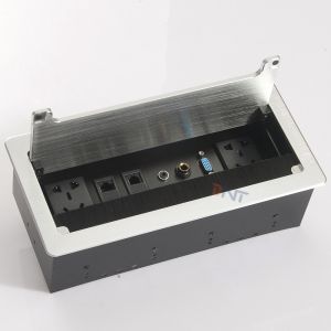 Conference Table Power Outlets Aluminum Alloy Plate Office Hidden Desktop Power