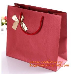 recycle custom full color luxury paper carrier bag,Luxury brown kraft paper bag