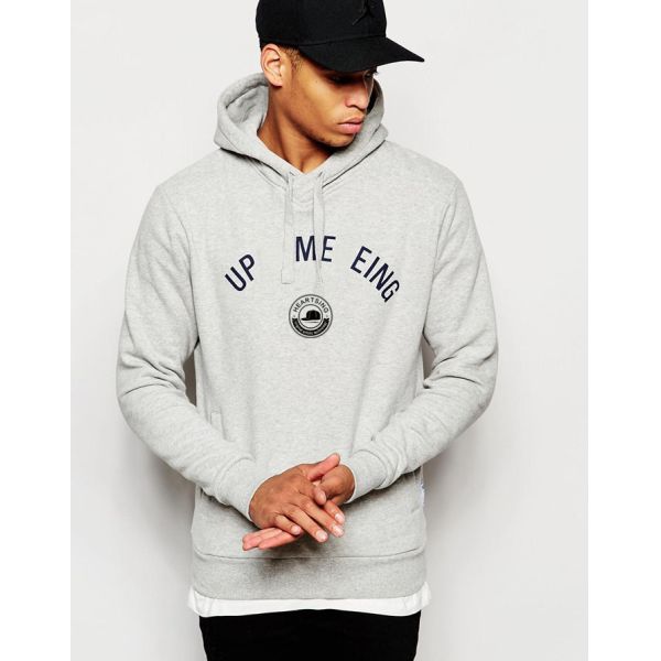 Customized 100% Cotton Fleece Hoodies/ Sweatshirts/ Hooded Sweater/ Printed Sweatshirt color grey ,size:S-XXL