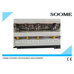 Computerized Thin Blade Slitter Scorer Machine Corrugated Cardboard 4 - 7 Blades