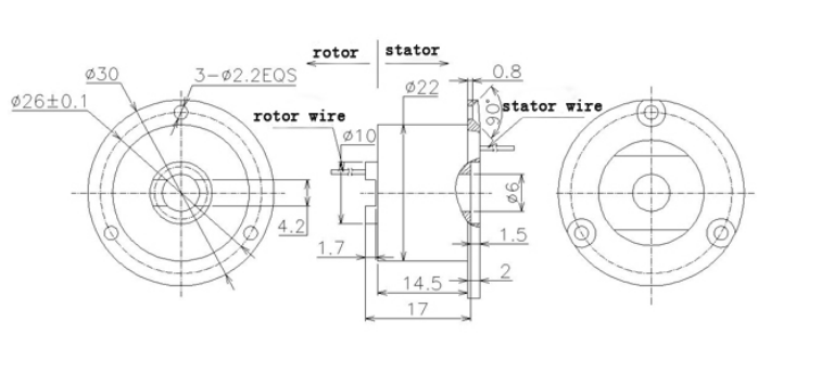 Super Miniature Capsule Slip Ring 8 Circuit LPMS-08D