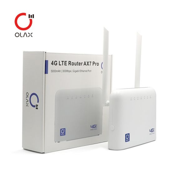 OLAX AX7 PRO 300Mbps CPE Wifi Router 4 LAN Port 4g Router With Sim Slot And