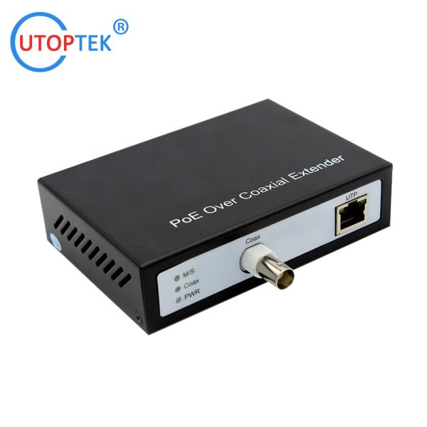 10/100Mbps EOC Converter with POE function IP over coaxial extender 300m for