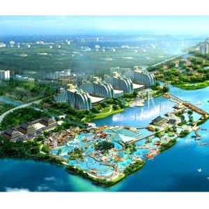 Customizable Largest Scale Water Park Plan With Fiberglass Filtration System