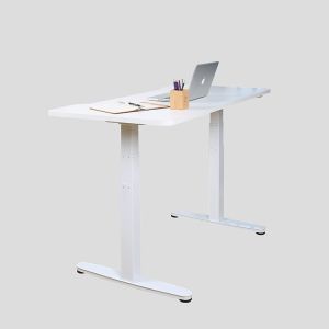Student School Ergonomic Desk with Height Adjustable Wooden Grain Electric Table