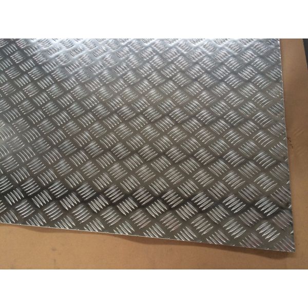 Silver Effect Embossed Aluminium Sheet 24 X 24 4x4 5052 5005 H32 Aluminium