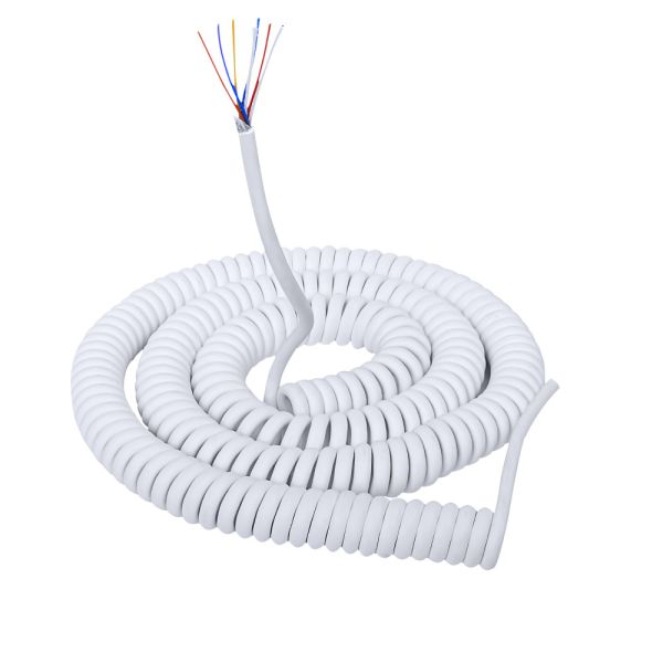 Tinned Copper Spiral Cable 300V Spring Coiled Industrial Control Cable Customizable