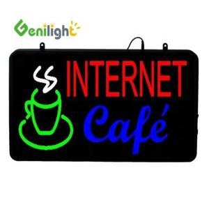 Wholesale ABS Open-Mold Outframe LED Cafe Illuminated Advertising Neon Sign with Acrylic Front Board from china suppliers