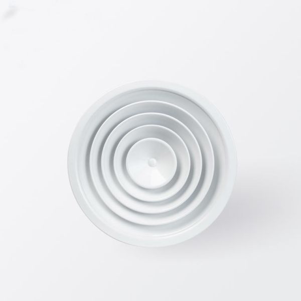 Quality Extruded Aluminum Round Ceiling Vent Diffuser 400mm Powder Coated for sale