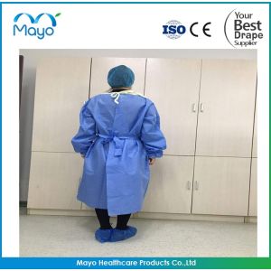 COVID-19 SMS Non-woven Disposable Isolation Gown with AAMI Level 3
