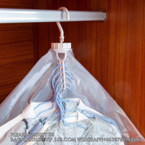 Space Saver Vacuum Compression Hanging Vacuum Storage Bag Down Jacket Vacuum Compressed Space Saver Storage Bags