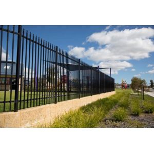 1.8X2.5m Garrison Steel Picket Fence Panel | Steel Picket Fence Factory Garrison