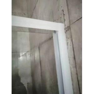 White Painted Profile Pivot Door Shower Enclosures 90X190cm