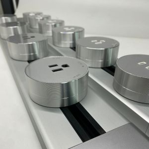 250v UK Power Orbital Electrical Track Socket Receptacle Movable