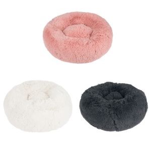 Donut Round Plush Dog Bed
