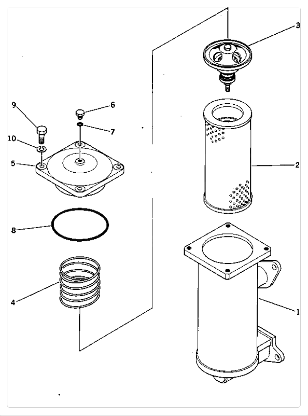 175-60-27380 1756027380 0706351100 0706301100 Element For KOMATSU PC100 PC100L PC100S