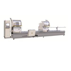 Aluminum Windows Frame Cutting Machine / CNC Double Head Mitre Saw