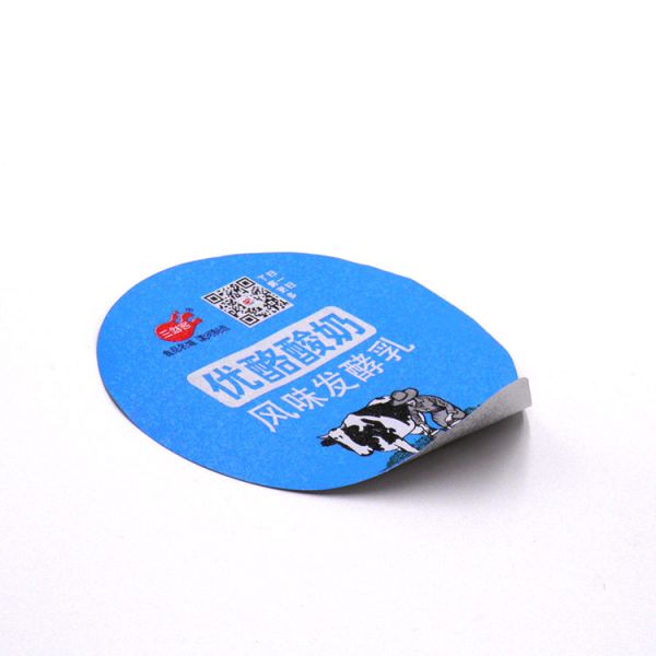 Heat Sealing 99mm Yogurt Foil Lid PS Lacquer 81mm Dia Custom Logo