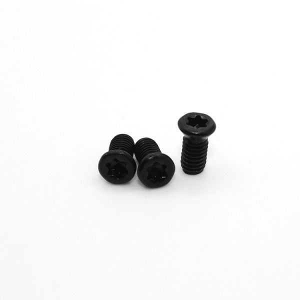 M4 14mm Black Oxide Flat Countersunk Head Steel Metric Mini Torx Screws with Control