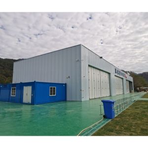 Steel Structure Building Aircraft Hangar Warehouse, Galvanized Prefabricated